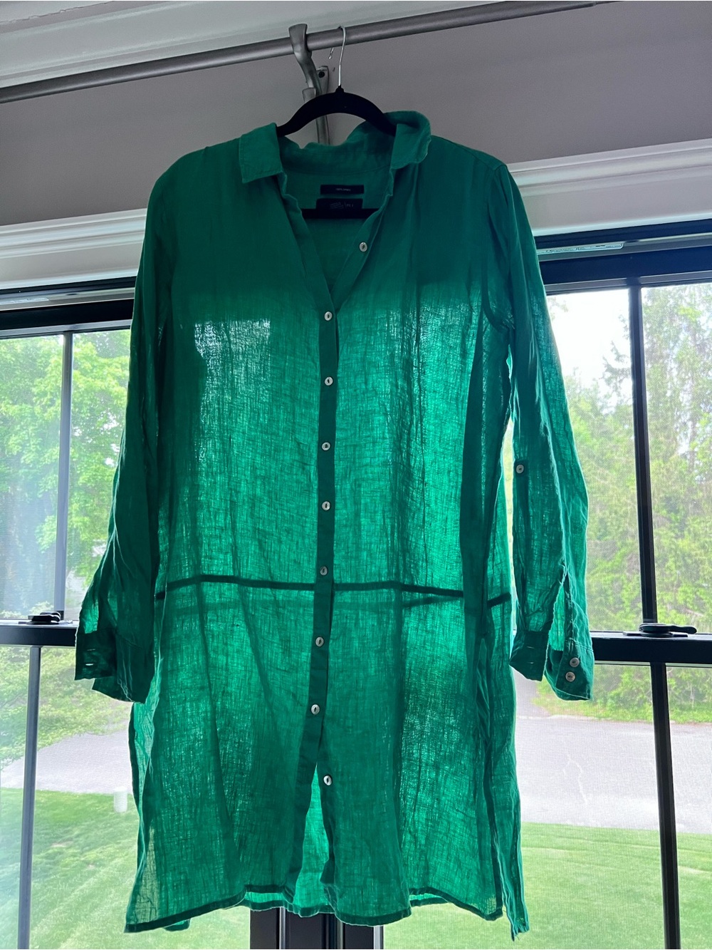 Vibrant Tahari Linen  tunic